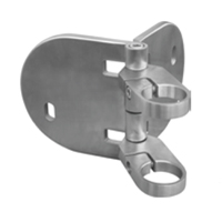 Platine � collier support lat�ral  de tube d'angle r�glable 304 Int�rieur A2 �42,4mm