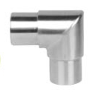 Coude 90� droit inox A4 brillant 316 Marine Raccords pour tube Connecteur � coller 17-001B-16M