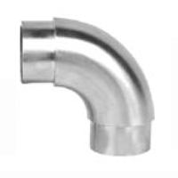 Coude 90� arrondi inox A2 satin� 304 int�rieur Raccords pour tube Connecteur � coller 17-020B-04S