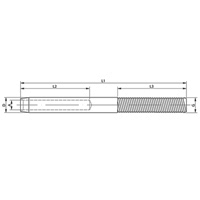 Embout filet�e � droite �6mm 316 Tendeur Embout � sertir 22-011X-16S