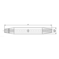 Corps de tendeur �4mm 316 Tendeur Corps de tendeur 22-020X-16S