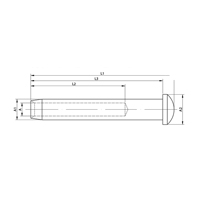 Embout poteau �4mm 316 Tendeur Embout poteau 22-030X-16S