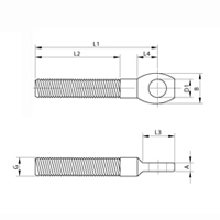 Vis � oeillet M6 316 Tendeur Vis � oeillet 22-040X-16S