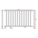 Donatello Inox 316 Garde-corps Inox Panneau 1 m�tre 50 7004