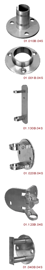 Platine Inox 304 Satiné Pour Tube 42.4mm - Angle 90°, Embase Garde-corps (FP INOX, France)