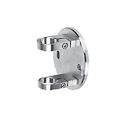 Platine � collier support lat�ral de tube inox 304 satin� A2 �42,4mm int�rieur